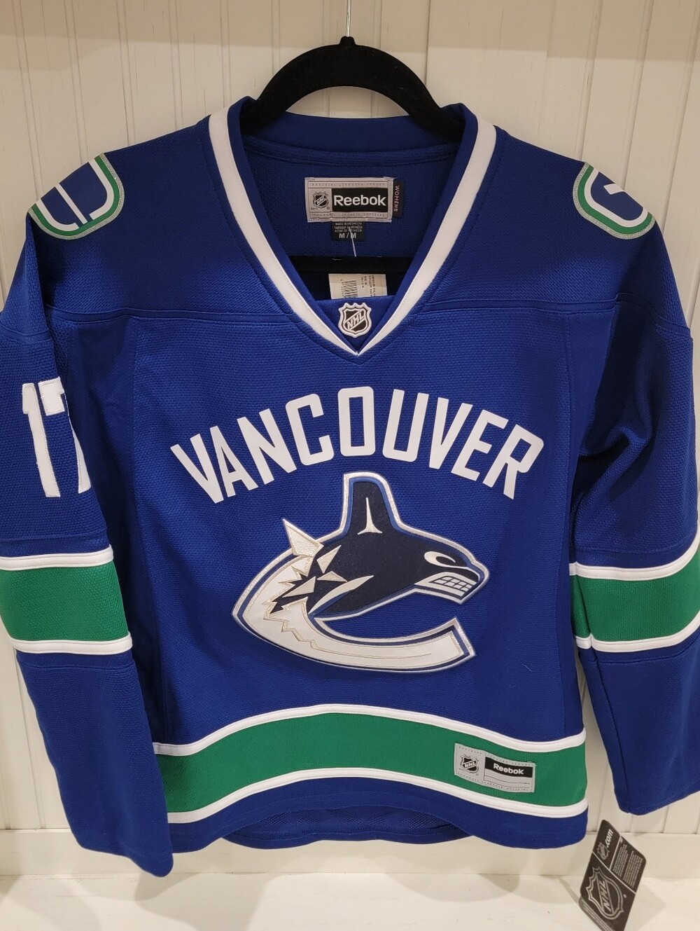 Reebok Vancouver Canucks Blue NHL Hockey Jersey
